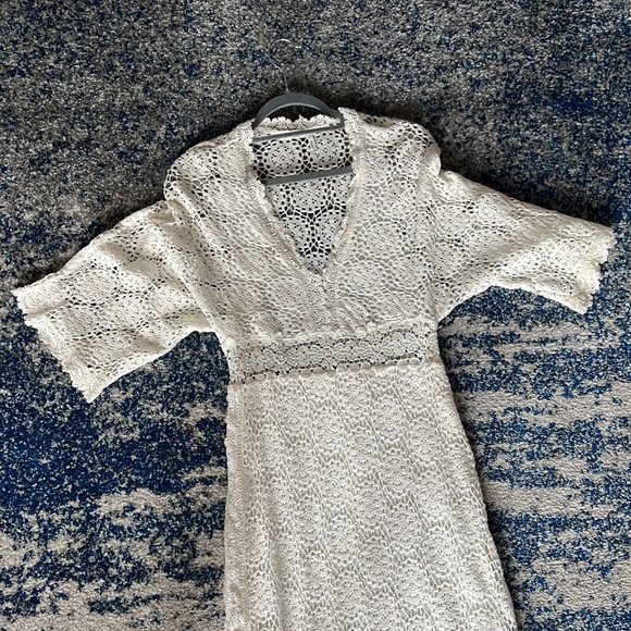 ba&sh Lorr V-Neck Crochet Lace Maxi Dress - Picture 9 of 12